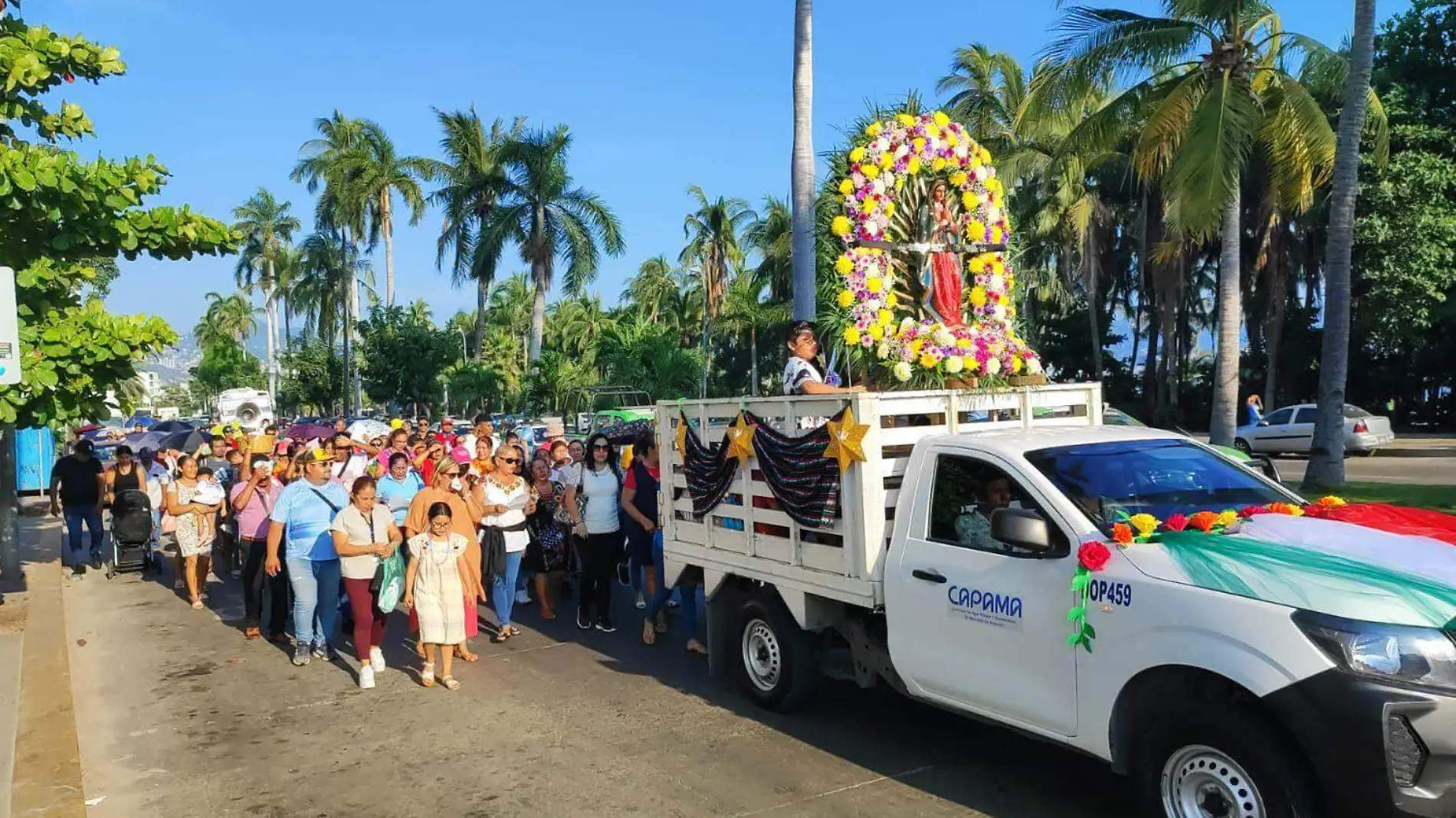 Peregrinación en honor a la Virgen de Guadalupe